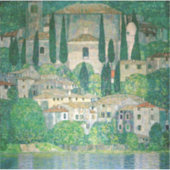 Gustav Klimt - Kirche von Cassone Aufkleber (Vorderseite)