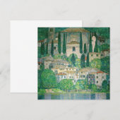 Gustav Klimt - Kirche von Cassone Dankeskarte (Vorne/Hinten)