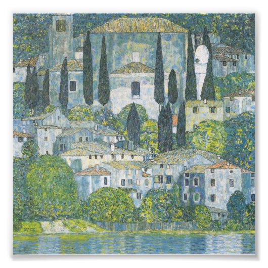 Gustav Klimt - Kirche von Cassone Fotodruck (Vorne)