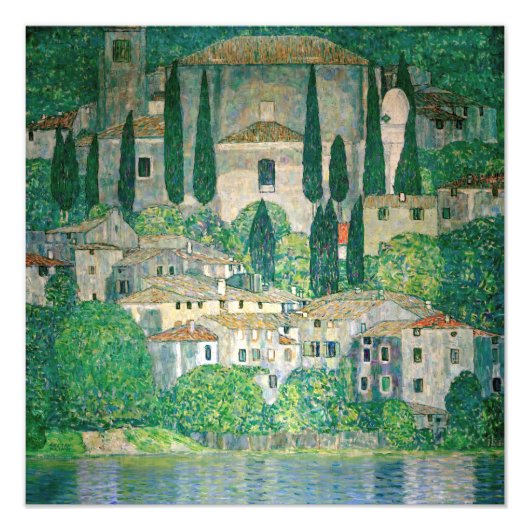 Gustav Klimt - Kirche von Cassone Fotodruck (Vorne)
