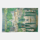 Gustav Klimt - Kirche von Cassone Geschirrtuch (Horizontal)