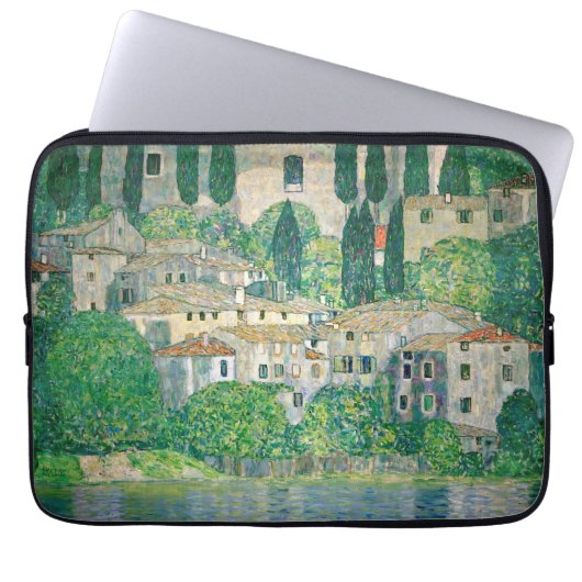 Gustav Klimt - Kirche von Cassone Laptopschutzhülle (Vorderseite)