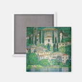 Gustav Klimt - Kirche von Cassone Magnet (Vorderseite/Rückseite)