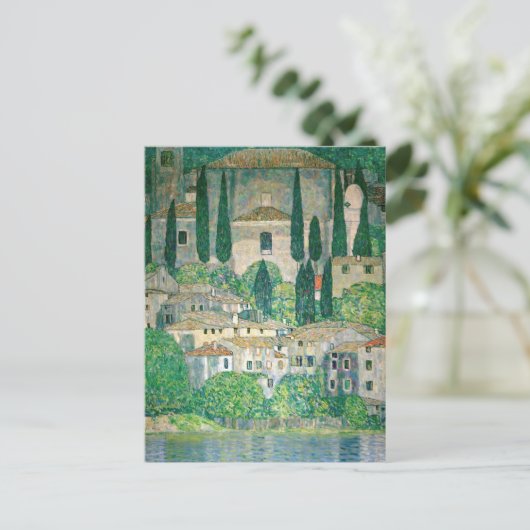 Gustav Klimt - Kirche von Cassone Postkarte (Stehend Vorderseite)