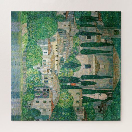 Gustav Klimt - Kirche von Cassone Puzzle (Horizontal)