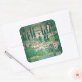 Gustav Klimt - Kirche von Cassone Quadratischer Aufkleber (Umschlag)