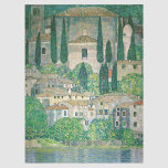 Gustav Klimt - Kirche von Cassone Seidenpapier<br><div class="desc">Kirche in Cassone / Landschaft mit Zypressen - Gustav Klimt,  Öl auf Leinwand,  1913</div>
