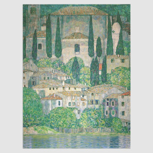 Gustav Klimt - Kirche von Cassone Seidenpapier