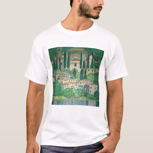 Gustav Klimt - Kirche von Cassone T-Shirt (Vorderseite)