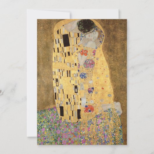 Gustav Klimt | Kiss, 1907-08 Dankeskarte (Vorderseite)