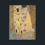 Gustav Klimt | Kiss, 1907-08 Fleecedecke<br><div class="desc">Kiss,  1907-08 | von Gustav Klimt | Art Location: Österreichische Galerie Belvedere,  Wien,  Österreich | Österreichische Künstlerin | Image Collection number: XAM601</div>