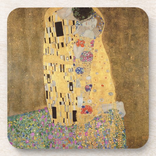 Gustav Klimt | Kiss, 1907-08 Getränkeuntersetzer (Vorderseite)