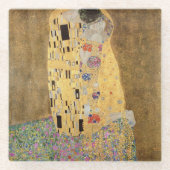 Gustav Klimt | Kiss, 1907-08 Glasuntersetzer (Vorderseite)