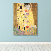 Gustav Klimt | Kiss, 1907-08 Leinwanddruck (Insitu (Holzboden))