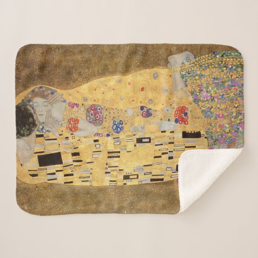 Gustav Klimt | Kiss, 1907-08 Sherpadecke (Vorderseite (Horizontal))