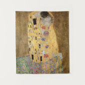 Gustav Klimt | Kiss, 1907-08 Wandteppich (Vorderseite)