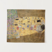 Gustav Klimt | Kiss, 1907-08 Wandteppich (Vorderseite (Horizontal))