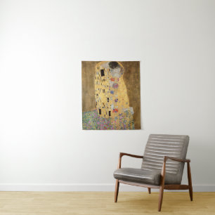 Gustav Klimt   Kiss, 1907-08 Wandteppich