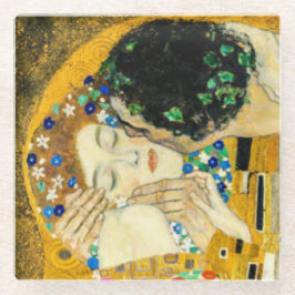 Gustav Klimt Kiss / Valentine's Day Romantic Art Glasuntersetzer