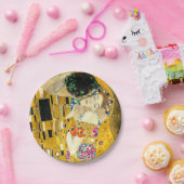 Gustav Klimt Kiss / Valentine's Day Romantic Art Pappteller (Party)