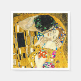 Gustav Klimt Kiss / Valentine's Day Romantic Art Serviette