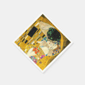 Gustav Klimt Kiss / Valentine's Day Romantic Art Serviette (Ecke)