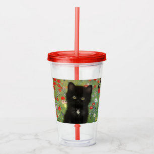 Gustav Klimt Kitten Acryltrinkbecher