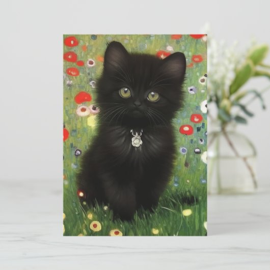 Gustav Klimt Kitten Ankündigung (Stehend Vorderseite)