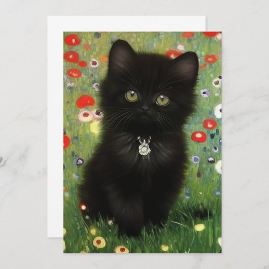 Gustav Klimt Kitten Ankündigung (Vorne/Hinten)