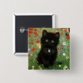 Gustav Klimt Kitten Button (Vorne & Hinten)