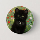 Gustav Klimt Kitten Button (Vorderseite)