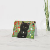 Gustav Klimt Kitten Einladung (Rückseite)