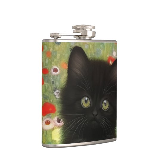 Gustav Klimt Kitten Flachmann (Rechts)