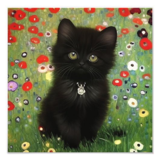 Gustav Klimt Kitten Fotodruck (Vorne)