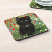 Gustav Klimt Kitten Getränkeuntersetzer (Linke Seite)