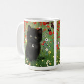 Gustav Klimt Kitten Kaffeetasse (Vorderseite Links)
