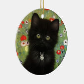 Gustav Klimt Kitten Keramik Ornament (Rechts)