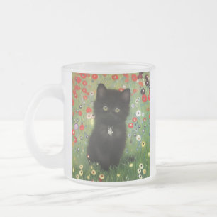 Gustav Klimt Kitten Mattglastasse