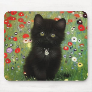 Gustav Klimt Kitten Mousepad