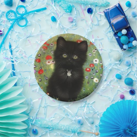 Gustav Klimt Kitten Pappteller (Party)