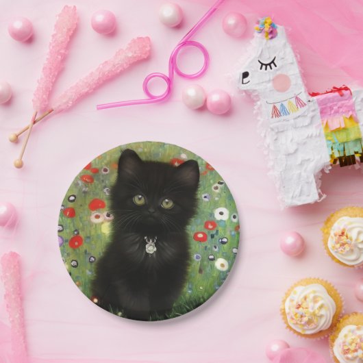 Gustav Klimt Kitten Pappteller (Party)