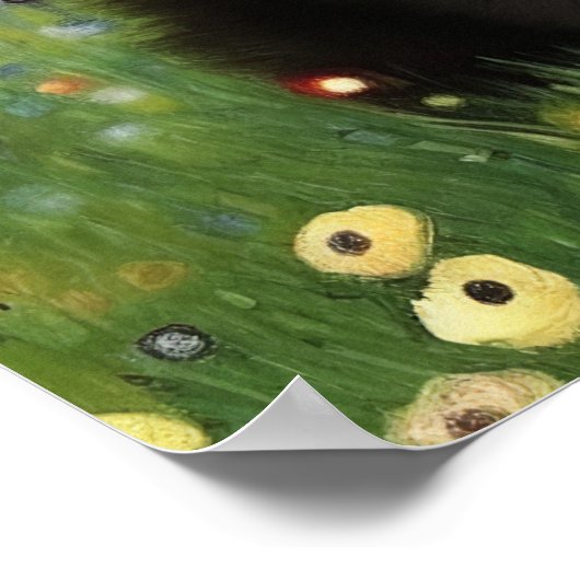 Gustav Klimt Kitten Poster (Ecke)