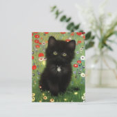 Gustav Klimt Kitten Postkarte (Stehend Vorderseite)
