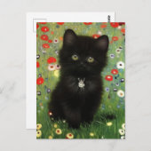 Gustav Klimt Kitten Postkarte (Vorne/Hinten)
