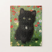 Gustav Klimt Kitten Puzzle (Vertikal)
