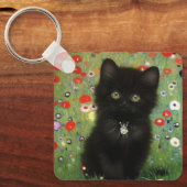 Gustav Klimt Kitten Schlüsselanhänger (Vorderseite)
