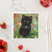 Gustav Klimt Kitten Serviette (Beispiel)