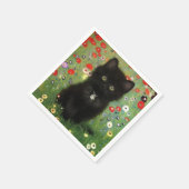 Gustav Klimt Kitten Serviette (Ecke)