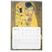 Gustav Klimt Kunst, Vintages Jugendstil Calenda Kalender (Feb 2027)