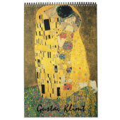 Gustav Klimt Kunst, Vintages Jugendstil Calenda Kalender (Titelbild)